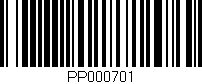 Código de barras (EAN, GTIN, SKU, ISBN): 'PP000701'
