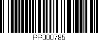 Código de barras (EAN, GTIN, SKU, ISBN): 'PP000785'