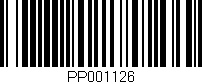 Código de barras (EAN, GTIN, SKU, ISBN): 'PP001126'