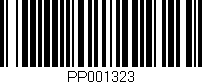 Código de barras (EAN, GTIN, SKU, ISBN): 'PP001323'