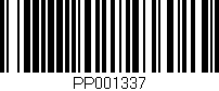 Código de barras (EAN, GTIN, SKU, ISBN): 'PP001337'