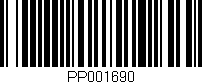 Código de barras (EAN, GTIN, SKU, ISBN): 'PP001690'