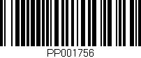 Código de barras (EAN, GTIN, SKU, ISBN): 'PP001756'