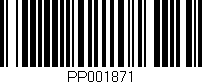Código de barras (EAN, GTIN, SKU, ISBN): 'PP001871'