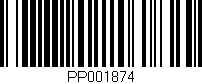 Código de barras (EAN, GTIN, SKU, ISBN): 'PP001874'