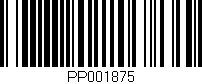 Código de barras (EAN, GTIN, SKU, ISBN): 'PP001875'