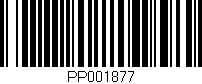 Código de barras (EAN, GTIN, SKU, ISBN): 'PP001877'
