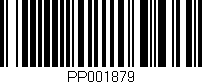 Código de barras (EAN, GTIN, SKU, ISBN): 'PP001879'