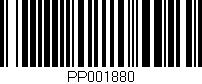 Código de barras (EAN, GTIN, SKU, ISBN): 'PP001880'