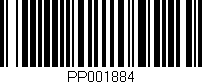 Código de barras (EAN, GTIN, SKU, ISBN): 'PP001884'