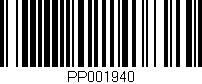 Código de barras (EAN, GTIN, SKU, ISBN): 'PP001940'
