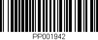 Código de barras (EAN, GTIN, SKU, ISBN): 'PP001942'