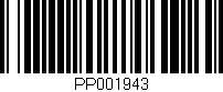 Código de barras (EAN, GTIN, SKU, ISBN): 'PP001943'
