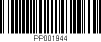 Código de barras (EAN, GTIN, SKU, ISBN): 'PP001944'
