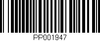 Código de barras (EAN, GTIN, SKU, ISBN): 'PP001947'