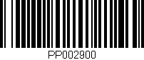 Código de barras (EAN, GTIN, SKU, ISBN): 'PP002900'
