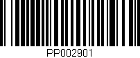 Código de barras (EAN, GTIN, SKU, ISBN): 'PP002901'