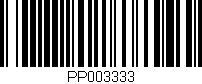 Código de barras (EAN, GTIN, SKU, ISBN): 'PP003333'