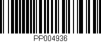 Código de barras (EAN, GTIN, SKU, ISBN): 'PP004936'