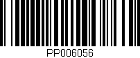 Código de barras (EAN, GTIN, SKU, ISBN): 'PP006056'