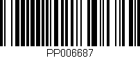 Código de barras (EAN, GTIN, SKU, ISBN): 'PP006687'