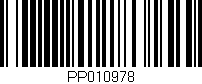 Código de barras (EAN, GTIN, SKU, ISBN): 'PP010978'