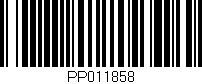 Código de barras (EAN, GTIN, SKU, ISBN): 'PP011858'
