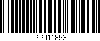 Código de barras (EAN, GTIN, SKU, ISBN): 'PP011893'