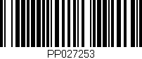 Código de barras (EAN, GTIN, SKU, ISBN): 'PP027253'