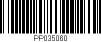 Código de barras (EAN, GTIN, SKU, ISBN): 'PP035060'