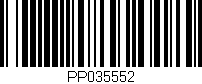 Código de barras (EAN, GTIN, SKU, ISBN): 'PP035552'