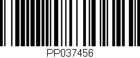 Código de barras (EAN, GTIN, SKU, ISBN): 'PP037456'