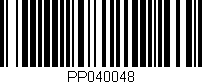 Código de barras (EAN, GTIN, SKU, ISBN): 'PP040048'