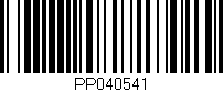 Código de barras (EAN, GTIN, SKU, ISBN): 'PP040541'