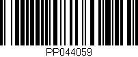 Código de barras (EAN, GTIN, SKU, ISBN): 'PP044059'