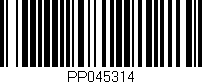 Código de barras (EAN, GTIN, SKU, ISBN): 'PP045314'