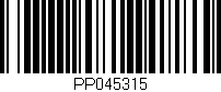 Código de barras (EAN, GTIN, SKU, ISBN): 'PP045315'