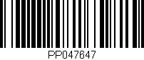 Código de barras (EAN, GTIN, SKU, ISBN): 'PP047647'