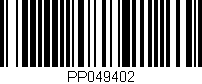 Código de barras (EAN, GTIN, SKU, ISBN): 'PP049402'