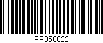 Código de barras (EAN, GTIN, SKU, ISBN): 'PP050022'