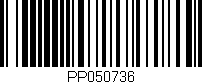 Código de barras (EAN, GTIN, SKU, ISBN): 'PP050736'