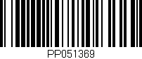 Código de barras (EAN, GTIN, SKU, ISBN): 'PP051369'