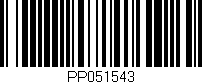 Código de barras (EAN, GTIN, SKU, ISBN): 'PP051543'