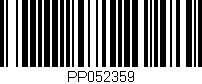 Código de barras (EAN, GTIN, SKU, ISBN): 'PP052359'