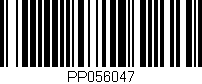 Código de barras (EAN, GTIN, SKU, ISBN): 'PP056047'