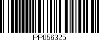 Código de barras (EAN, GTIN, SKU, ISBN): 'PP056325'