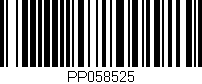 Código de barras (EAN, GTIN, SKU, ISBN): 'PP058525'