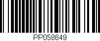 Código de barras (EAN, GTIN, SKU, ISBN): 'PP058649'