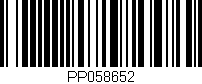 Código de barras (EAN, GTIN, SKU, ISBN): 'PP058652'