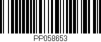 Código de barras (EAN, GTIN, SKU, ISBN): 'PP058653'